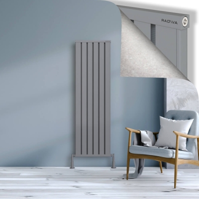 Radiva - OBI Dekoratif Alüminyum Radyatör 1600x484 Gri (1)