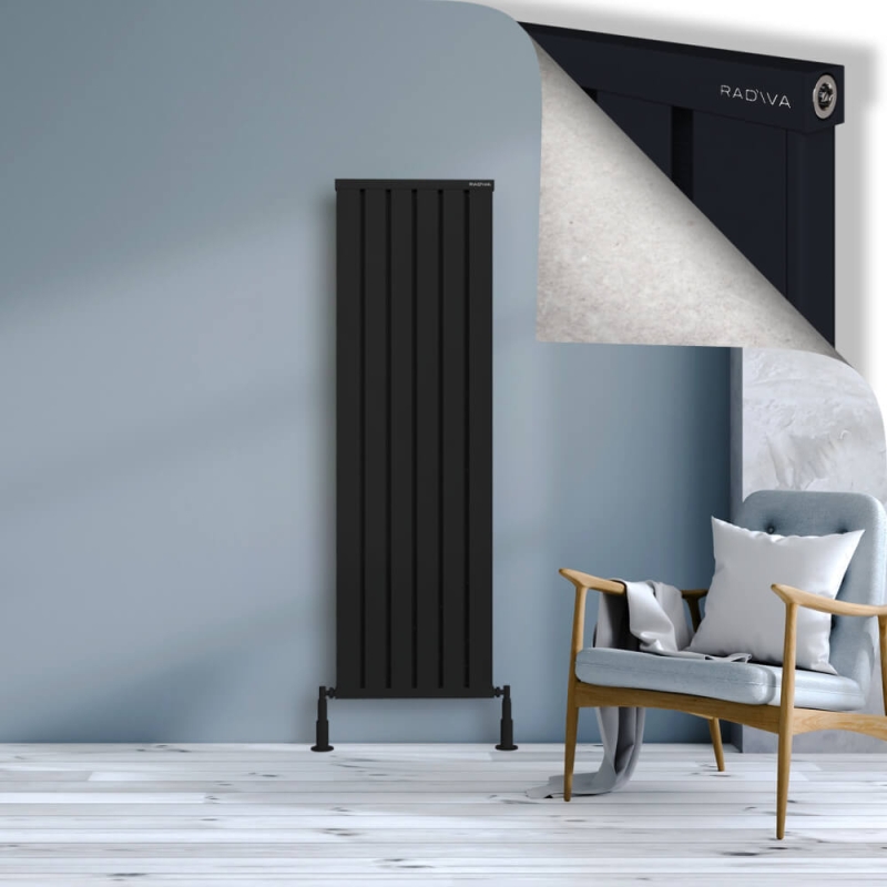 OBI Dekoratif Alüminyum Radyatör 1600x484 Siyah - 2OBI16000484B3TS