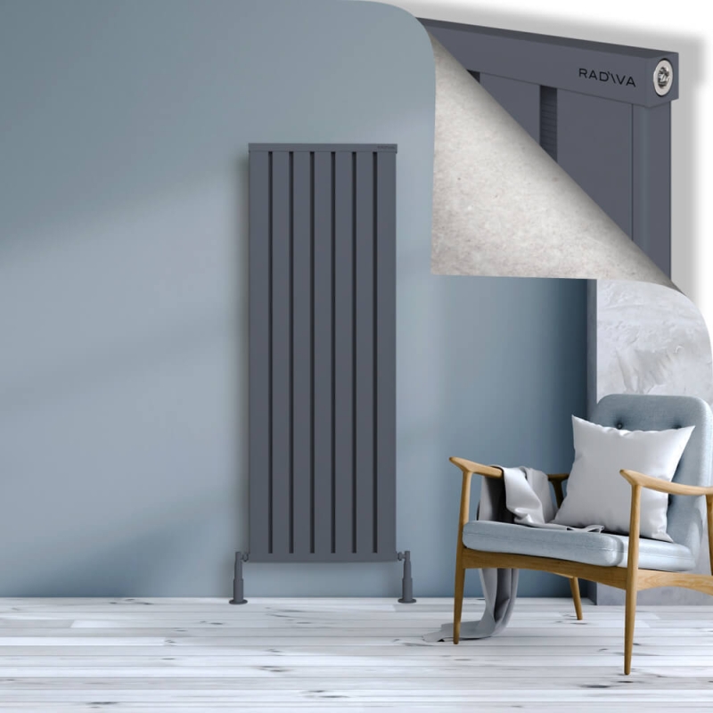 OBI Dekoratif Alüminyum Radyatör 1600x564 Antrasit - 2OBI16000564B2TS