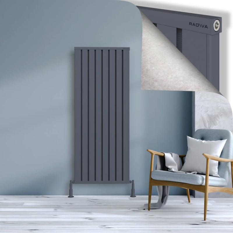 OBI Dekoratif Alüminyum Radyatör 1600x644 Antrasit - 2OBI16000644B2TS