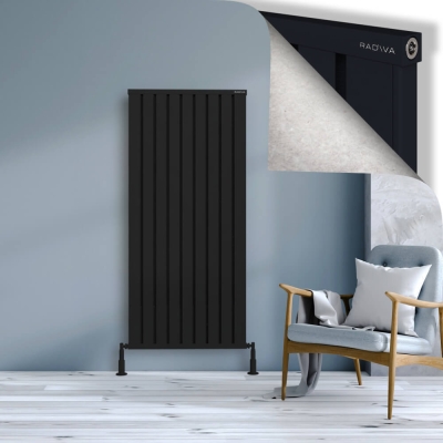 Radiva - OBI Dekoratif Alüminyum Radyatör 1600x724 Siyah