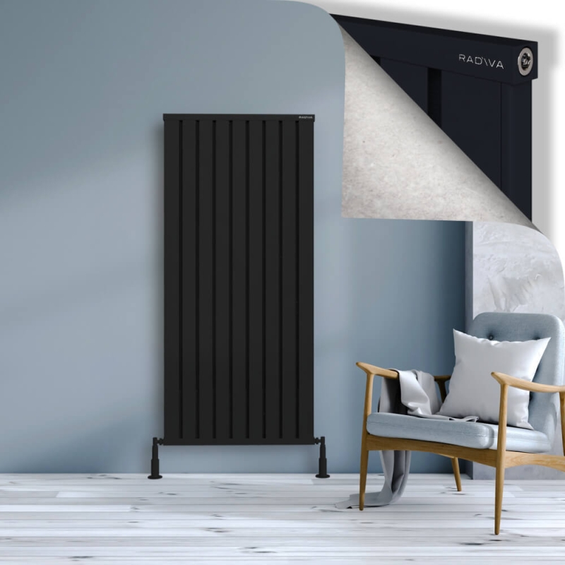 OBI Dekoratif Alüminyum Radyatör 1600x724 Siyah - 2OBI16000724B3TS