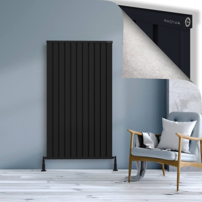 Radiva - OBI Dekoratif Alüminyum Radyatör 1600x884 Siyah