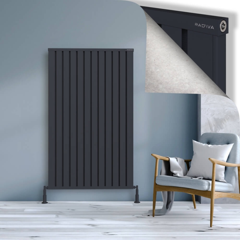 OBI Dekoratif Alüminyum Radyatör 1600x964 Koyu Antrasit - 2OBI16000964B6TS