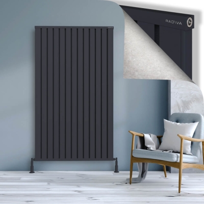 Radiva - OBI Dekoratif Alüminyum Radyatör 1800x1044 Koyu Antrasit