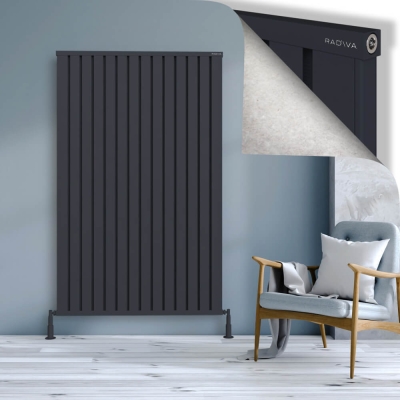 Radiva - OBI Dekoratif Alüminyum Radyatör 1800x1124 Koyu Antrasit - 300
