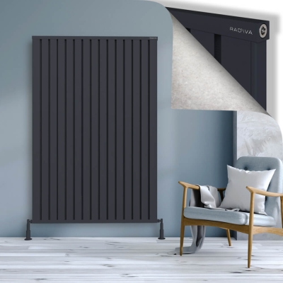 Radiva - OBI Dekoratif Alüminyum Radyatör 1800x1204 Koyu Antrasit