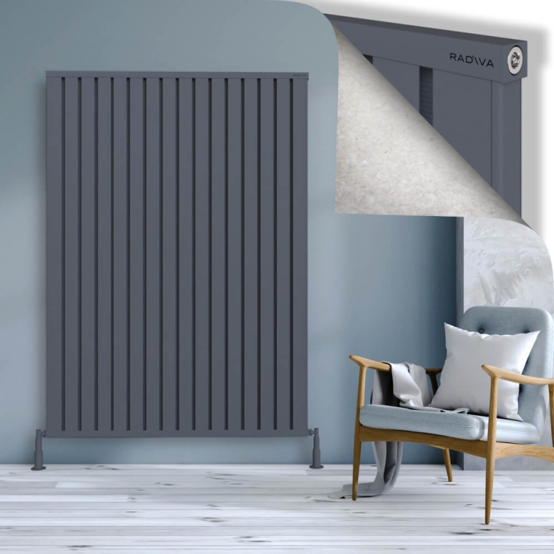 OBI Dekoratif Alüminyum Radyatör 1800x1284 Antrasit - 2OBI18001284B2TS