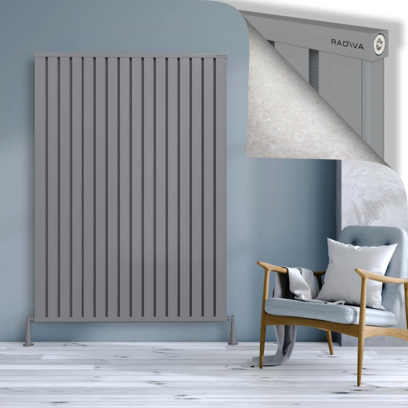 OBI Dekoratif Alüminyum Radyatör 1800x1284 Gri - 2OBI18001284BLTS