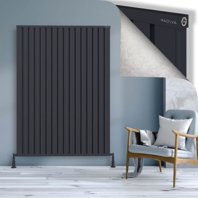 Radiva - OBI Dekoratif Alüminyum Radyatör 1800x1284 Koyu Antrasit (1)