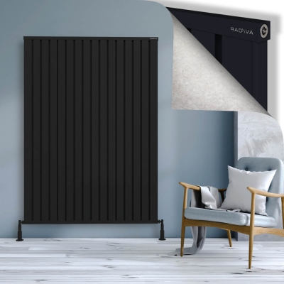 Radiva - OBI Dekoratif Alüminyum Radyatör 1800x1284 Siyah (1)