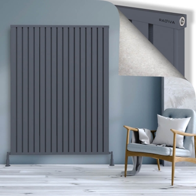 Radiva - OBI Dekoratif Alüminyum Radyatör 1800x1364 Antrasit