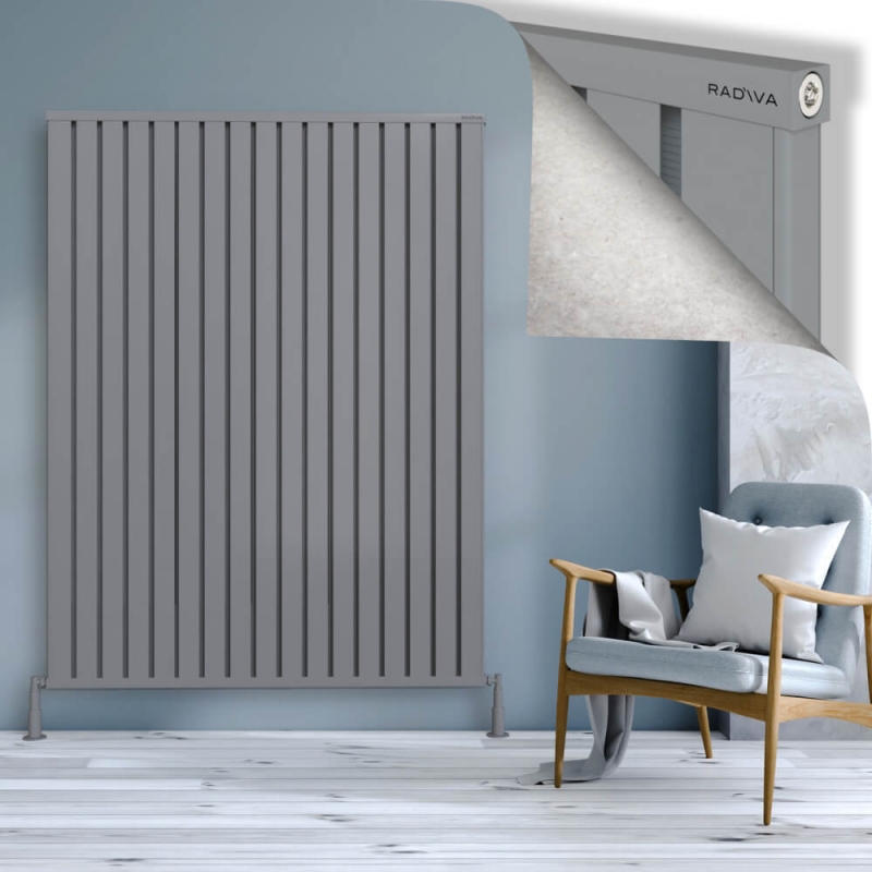 OBI Dekoratif Alüminyum Radyatör 1800x1364 Gri - 2OBI18001364BLTS