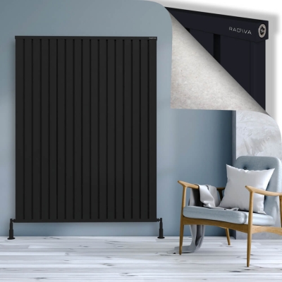 Radiva - OBI Dekoratif Alüminyum Radyatör 1800x1364 Siyah