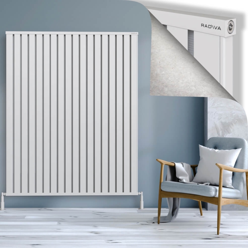 OBI Dekoratif Alüminyum Radyatör 1800x1444 Beyaz - 2OBI18001444B1TS