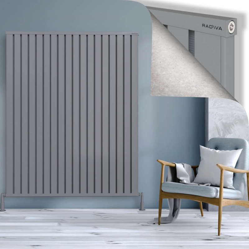 OBI Dekoratif Alüminyum Radyatör 1800x1444 Gri - 2OBI18001444BLTS