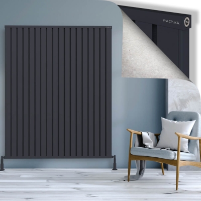 Radiva - OBI Dekoratif Alüminyum Radyatör 1800x1444 Koyu Antrasit