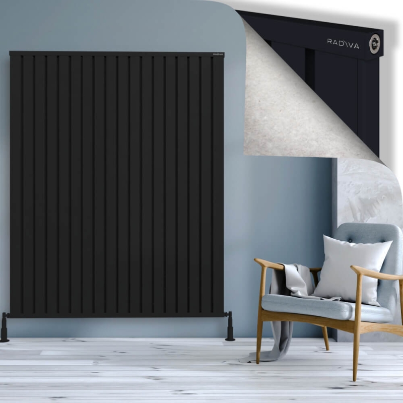 OBI Dekoratif Alüminyum Radyatör 1800x1444 Siyah - 2OBI18001444B3TS