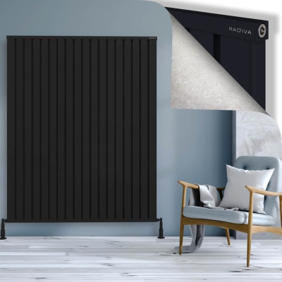 Radiva - OBI Dekoratif Alüminyum Radyatör 1800x1444 Siyah