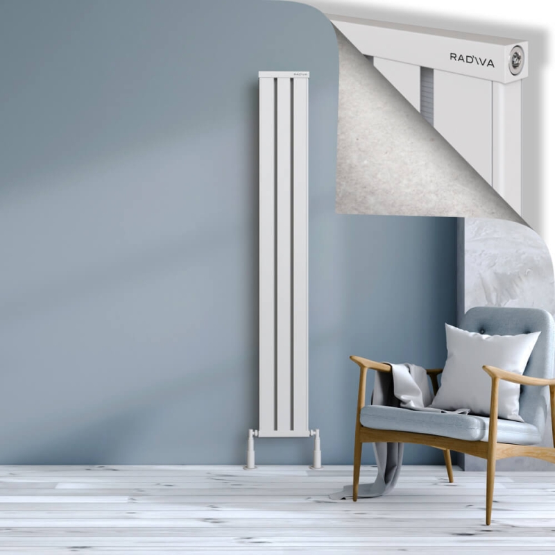 OBI Dekoratif Alüminyum Radyatör 1800x244 Beyaz - 2OBI18000244B1TS