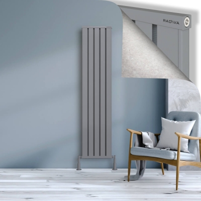 Radiva - OBI Dekoratif Alüminyum Radyatör 1800x404 Gri (1)