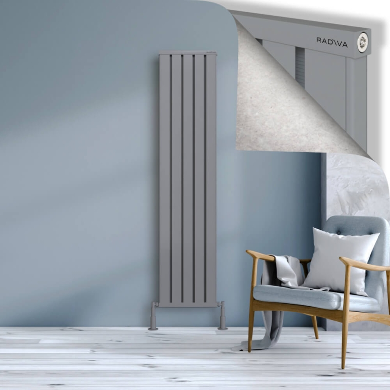 OBI Dekoratif Alüminyum Radyatör 1800x404 Gri - 2OBI18000404BLTS