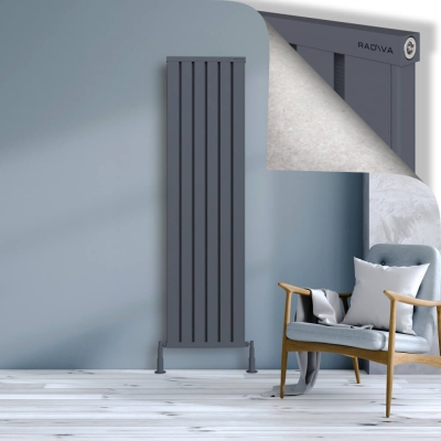 Radiva - OBI Dekoratif Alüminyum Radyatör 1800x484 Antrasit