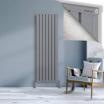 Radiva - OBI Dekoratif Alüminyum Radyatör 1800x564 Gri (1)