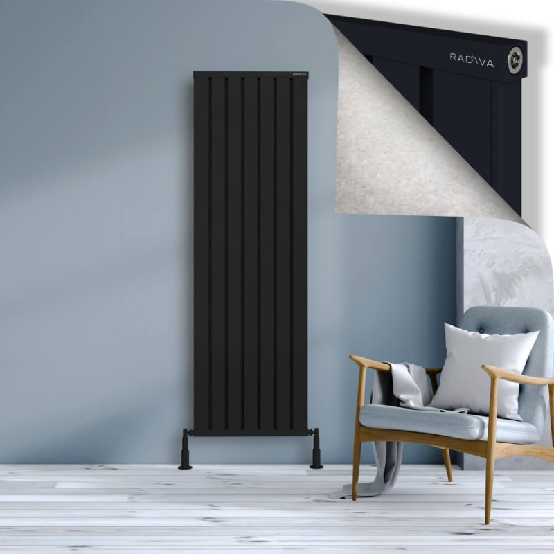 OBI Dekoratif Alüminyum Radyatör 1800x564 Siyah - 2OBI18000564B3TS