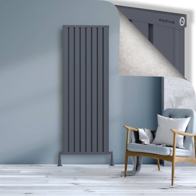 Radiva - OBI Dekoratif Alüminyum Radyatör 1800x644 Antrasit (1)