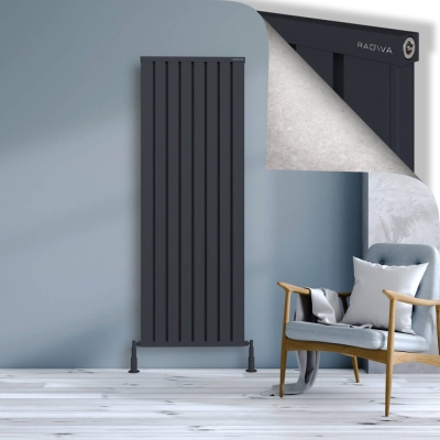 Radiva - OBI Dekoratif Alüminyum Radyatör 1800x644 Koyu Antrasit (1)