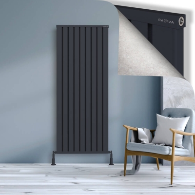 Radiva - OBI Dekoratif Alüminyum Radyatör 1800x724 Koyu Antrasit