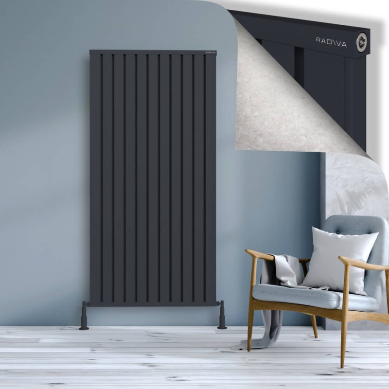 OBI Dekoratif Alüminyum Radyatör 1800x884 Koyu Antrasit - 2OBI18000884B6TS