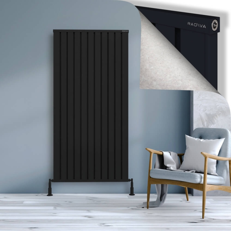 OBI Dekoratif Alüminyum Radyatör 1800x884 Siyah - 2OBI18000884B3TS