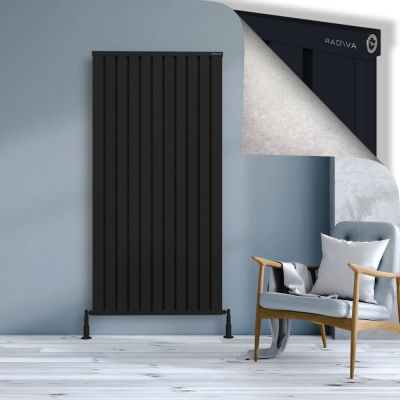 Radiva - OBI Dekoratif Alüminyum Radyatör 1800x884 Siyah