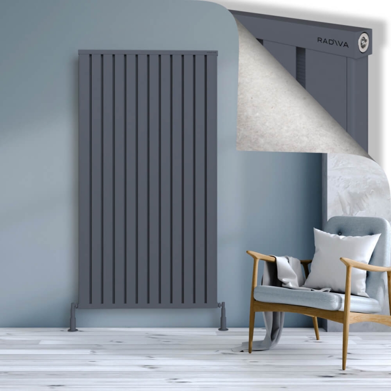 OBI Dekoratif Alüminyum Radyatör 1800x964 Antrasit - 2OBI18000964B2TS