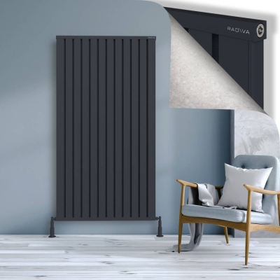 Radiva - OBI Dekoratif Alüminyum Radyatör 1800x964 Koyu Antrasit (1)