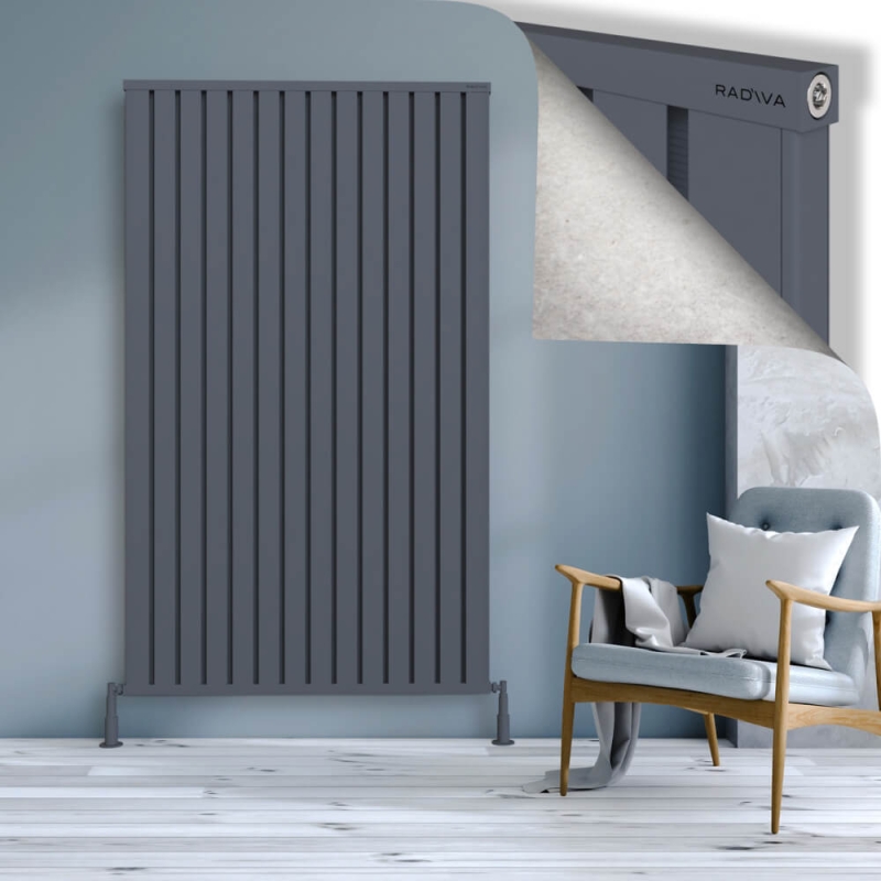 OBI Dekoratif Alüminyum Radyatör 1900x1124 Antrasit - 2OBI19001124B2TS