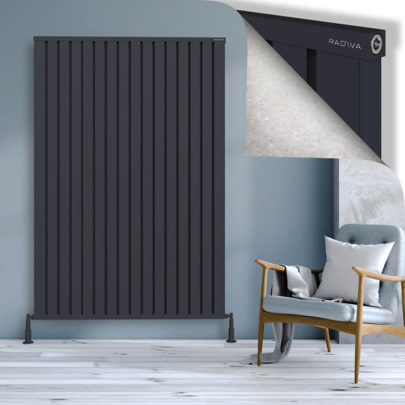 OBI Dekoratif Alüminyum Radyatör 1900x1284 Koyu Antrasit - 2OBI19001284B6TS