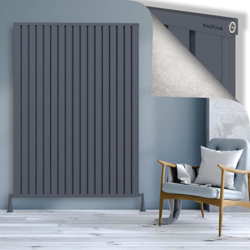 OBI Dekoratif Alüminyum Radyatör 1900x1364 Antrasit - 2OBI19001364B2TS