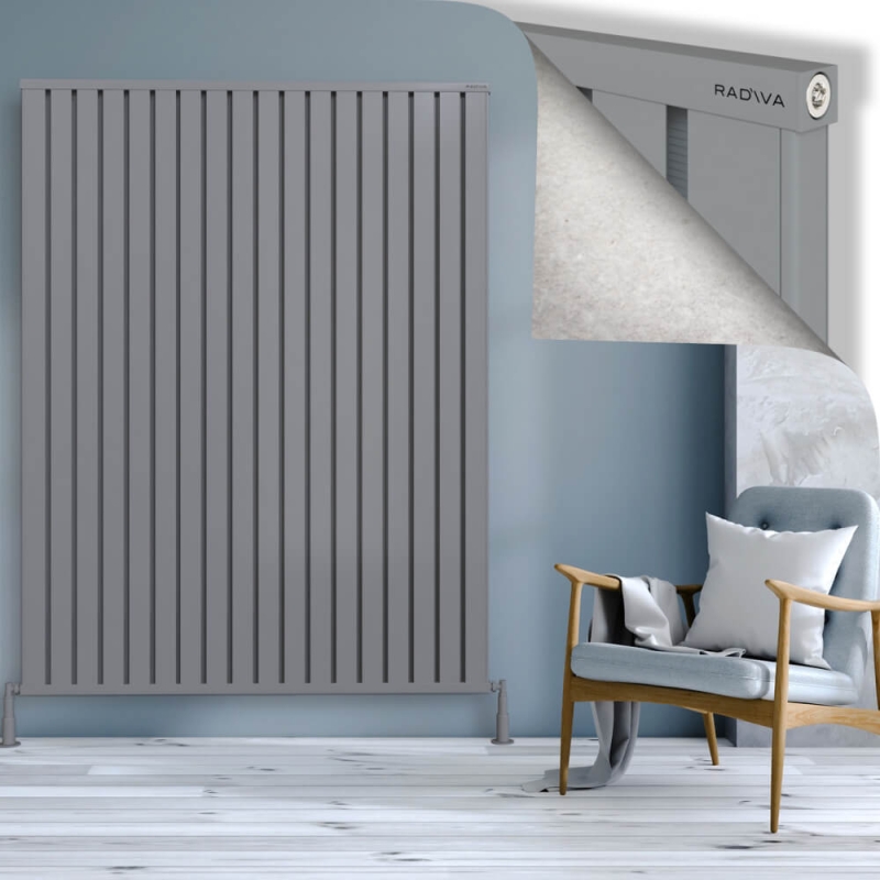 OBI Dekoratif Alüminyum Radyatör 1900x1444 Gri - 2OBI19001444BLTS