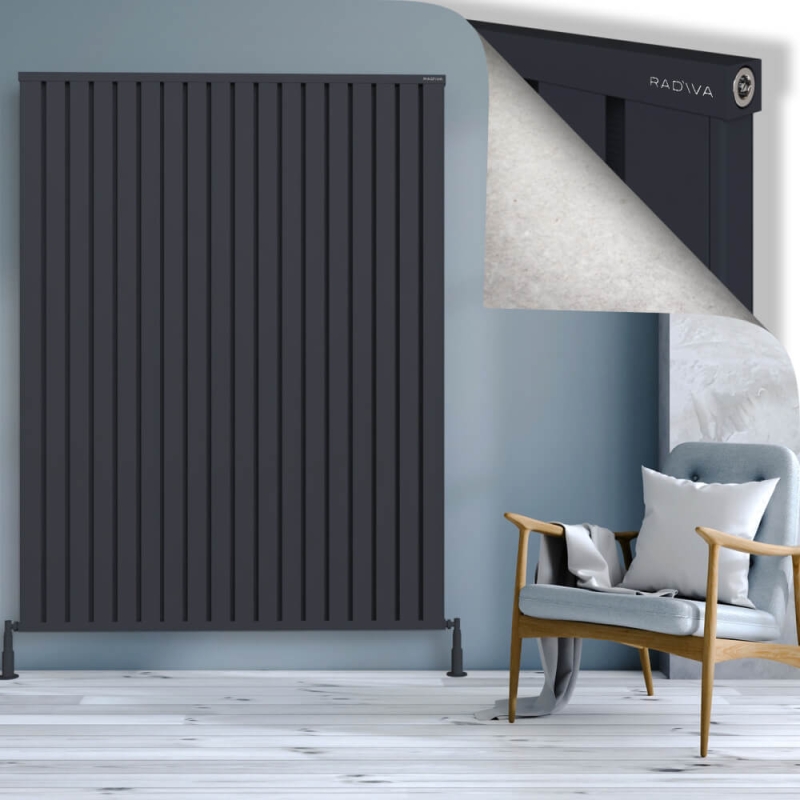 OBI Dekoratif Alüminyum Radyatör 1900x1444 Koyu Antrasit - 2OBI19001444B6TS