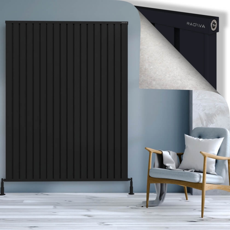 OBI Dekoratif Alüminyum Radyatör 1900x1444 Siyah - 2OBI19001444B3TS