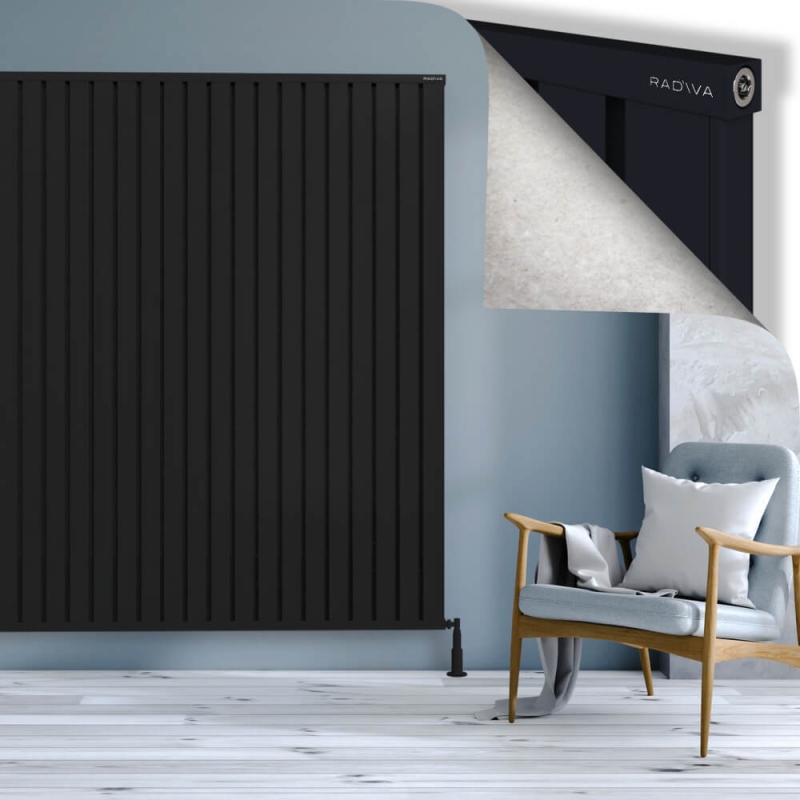 OBI Dekoratif Alüminyum Radyatör 1900x2084 Siyah - 2OBI19002084B3TS