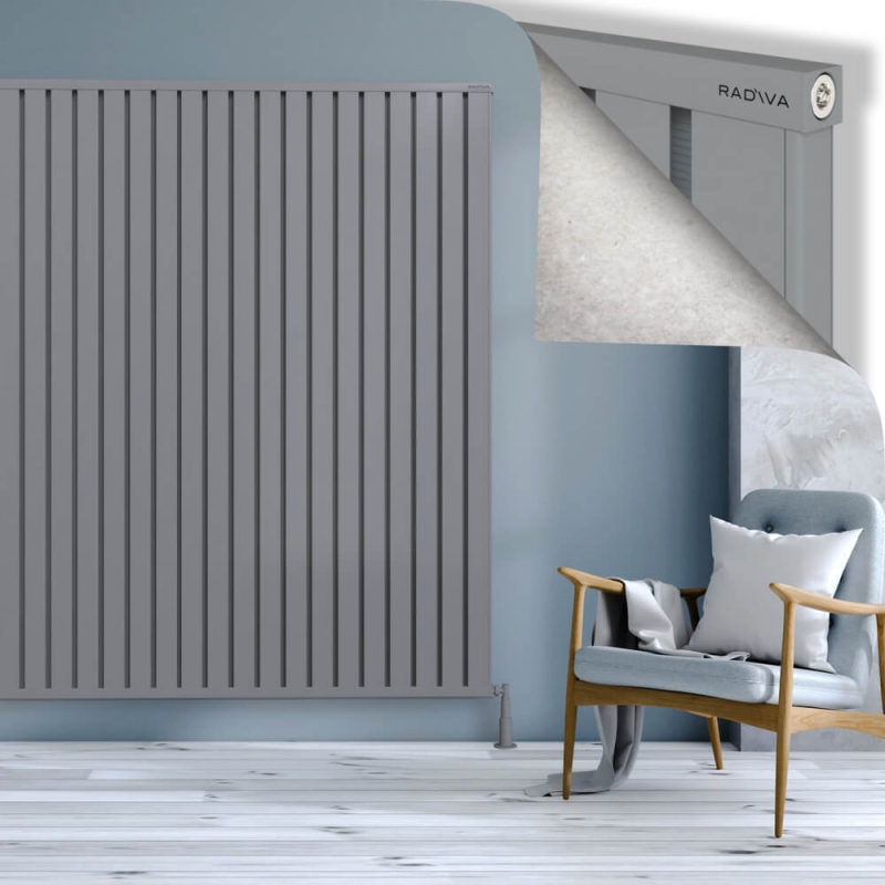 OBI Dekoratif Alüminyum Radyatör 1900x2324 Gri - 2OBI19002324BLTS