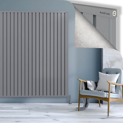 Radiva - OBI Dekoratif Alüminyum Radyatör 1900x2804 Gri