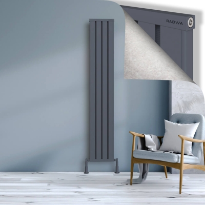 Radiva - OBI Dekoratif Alüminyum Radyatör 1900x324 Antrasit