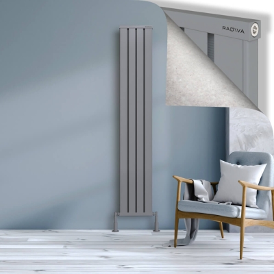 Radiva - OBI Dekoratif Alüminyum Radyatör 1900x324 Gri