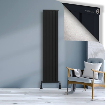 Radiva - OBI Dekoratif Alüminyum Radyatör 1900x404 Siyah (1)