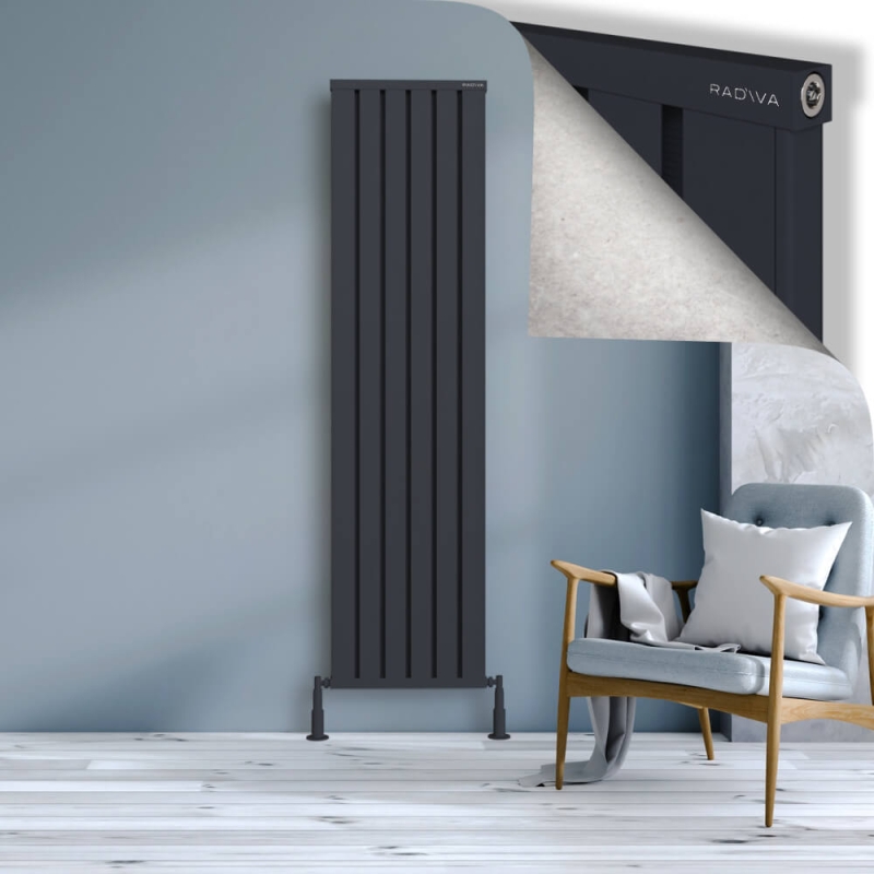 OBI Dekoratif Alüminyum Radyatör 1900x484 Koyu Antrasit - 2OBI19000484B6TS